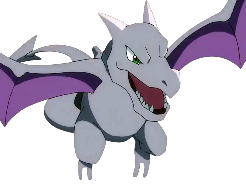 ptera aerodactyl pokemon pkm jeu anime type roche vol 1g kanto fossile