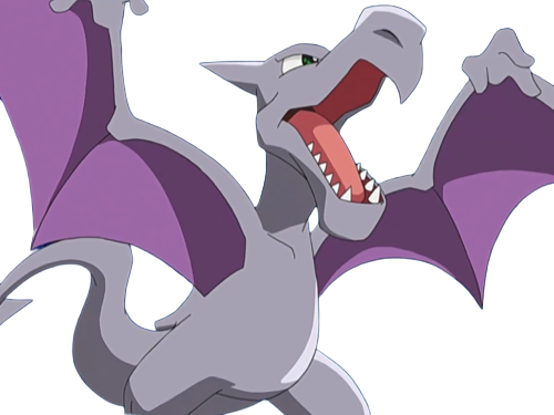 ptera aerodactyl pokemon pkm jeu anime type roche vol 1g kanto fossile
