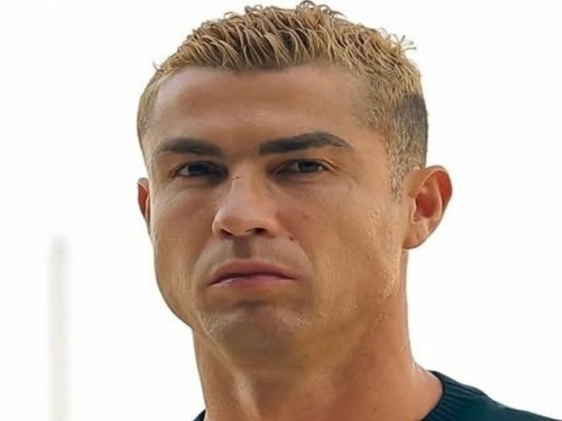 cristiano ronaldo cr7 teinture cheveux blond