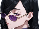 mei mei mei jujutsu kaisen jjk cheveux blanc yeux violet tresse ade adelaide vizard bloop noir