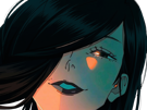 mei mei mei jujutsu kaisen jjk cheveux blanc yeux violet tresse ade adelaide vizard bloop noir