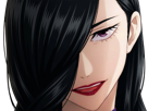 mei mei mei jujutsu kaisen jjk cheveux blanc yeux violet tresse ade adelaide vizard bloop noir
