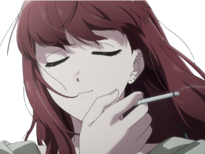 smoking behind kj kikoojap tayama yamada anime fume fumer smoke cigarette tabac clope sourire smile