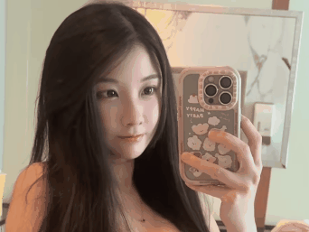 chinoise asiatique lilyeast0214 mignonne cute portable telephone gif miroir