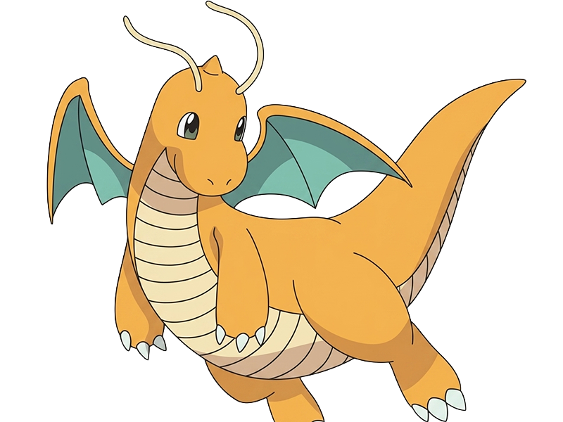 dracolosse dragonite kairyu pokemon pkm jeu anime type dragon vol 1g kanto