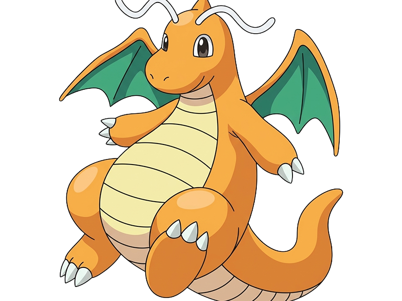 dracolosse dragonite kairyu pokemon pkm jeu anime type dragon vol 1g kanto