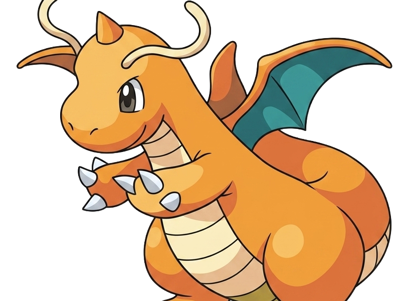 dracolosse dragonite kairyu pokemon pkm jeu anime type dragon vol 1g kanto