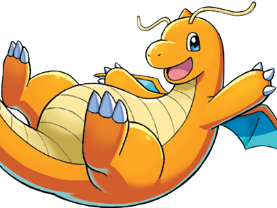 Sticker dracolosse dragonite kairyu pokemon pkm jeu anime type dragon vol 1g kanto par Dark-63