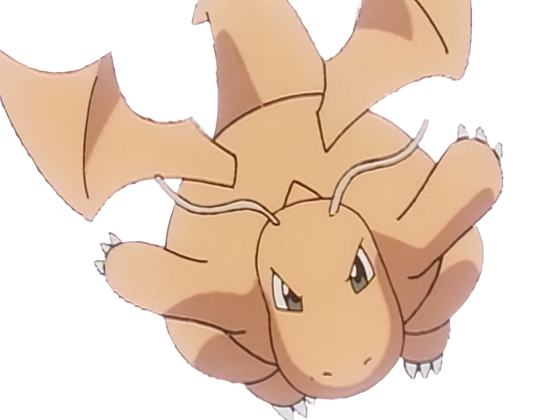 Sticker dracolosse dragonite kairyu pokemon pkm jeu anime type dragon vol 1g kanto par Dark-63
