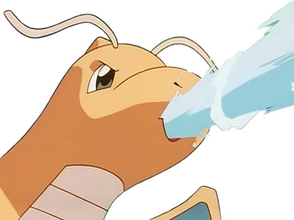 Sticker dracolosse dragonite kairyu pokemon pkm jeu anime type dragon vol 1g kanto par Dark-63