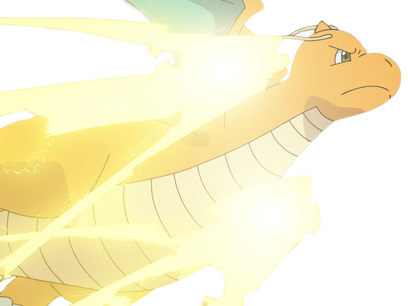 Sticker dracolosse dragonite kairyu pokemon pkm jeu anime type dragon vol 1g kanto par Dark-63
