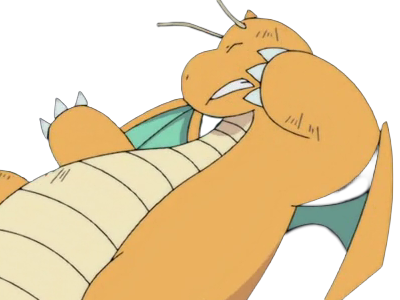 Sticker dracolosse dragonite kairyu pokemon pkm jeu anime type dragon vol 1g kanto par Dark-63
