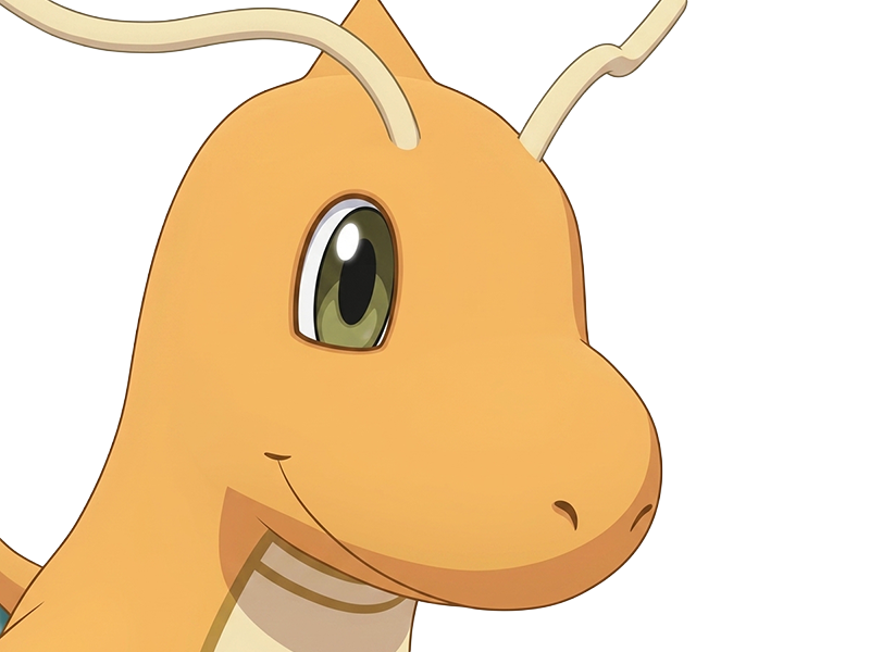 Sticker dracolosse dragonite kairyu pokemon pkm jeu anime type dragon vol 1g kanto par Dark-63