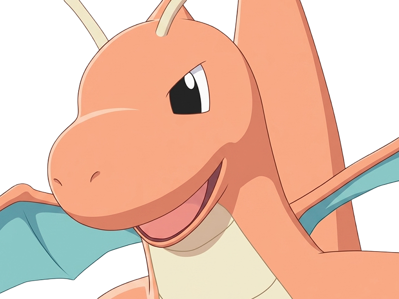 Sticker dracolosse dragonite kairyu pokemon pkm jeu anime type dragon vol 1g kanto par Dark-63