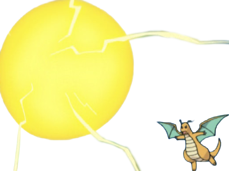 Sticker dracolosse dragonite kairyu pokemon pkm jeu anime type dragon vol 1g kanto par Dark-63