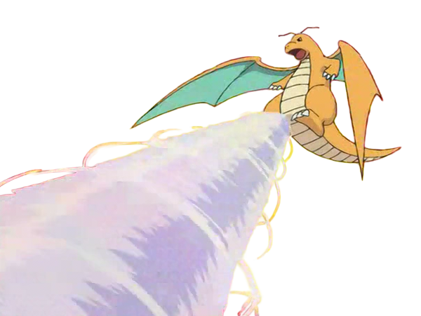 Sticker dracolosse dragonite kairyu pokemon pkm jeu anime type dragon vol 1g kanto par Dark-63