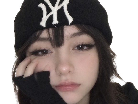 fille new york new-york yankee ny bonnet alt gothique sombre dark femme meuf mignonne knifos