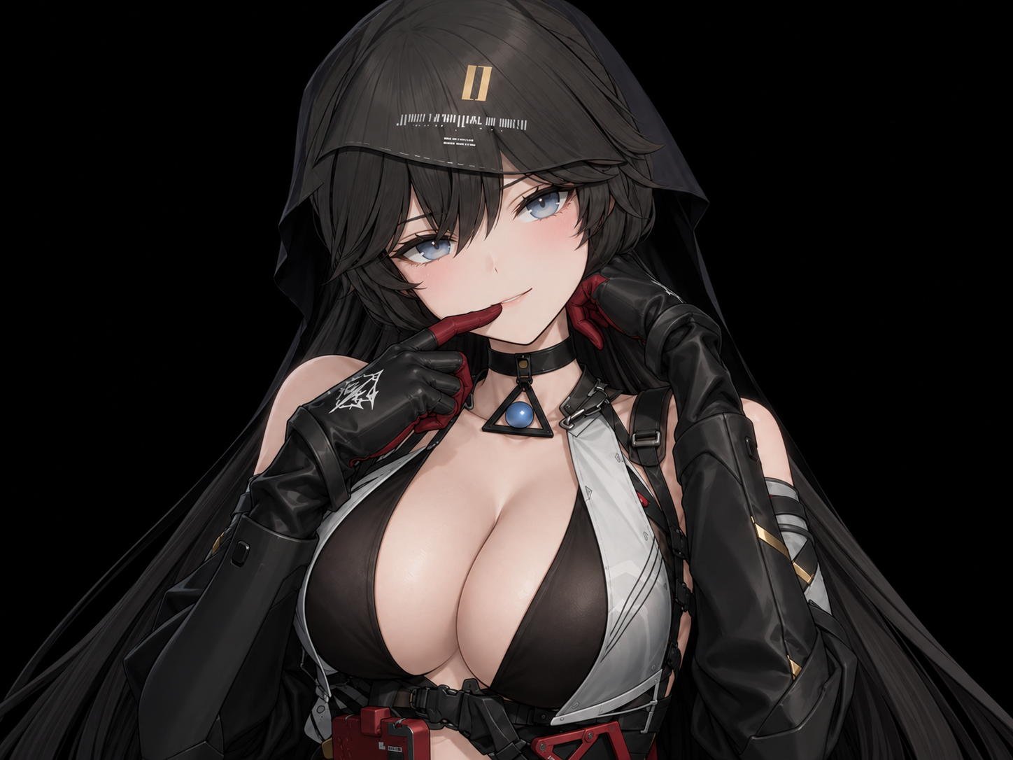 alicia gf2 ots-14 pensive souriante rouge