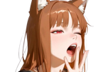 fille-baille-femme-meuf-anime-oreilles-animal-furry-renard-chat-oreille-bailler-fatiguee-fatigue-knifos