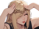 gardienne-du-feu-mignonne-kawaii-dark-souls-ds3-iii-fromsoftware-tire-la-langue-blonde-knifos