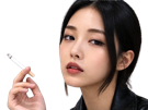 asiatique-fume-smoke-style-cigarette-badass-regard-belle