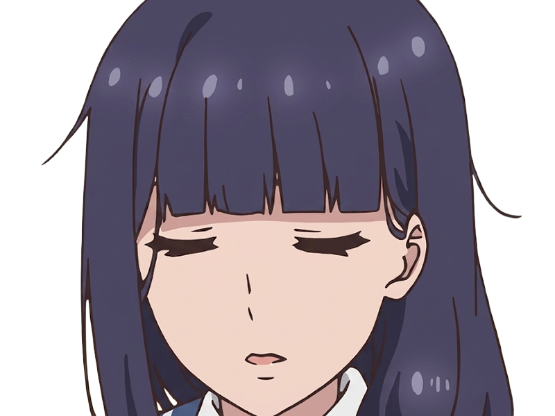 misuzu gundou tomo-chan est une fille anime manga waifu yeux violets cheveux mauves