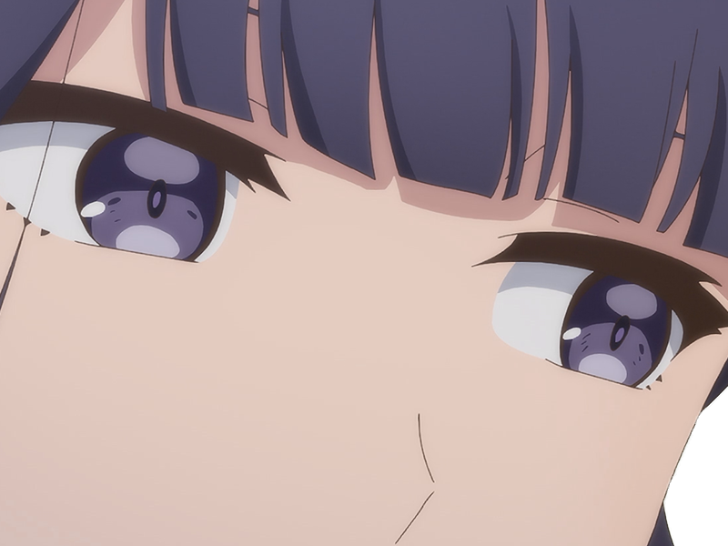 misuzu gundou tomo-chan est une fille anime manga waifu yeux violets cheveux mauves