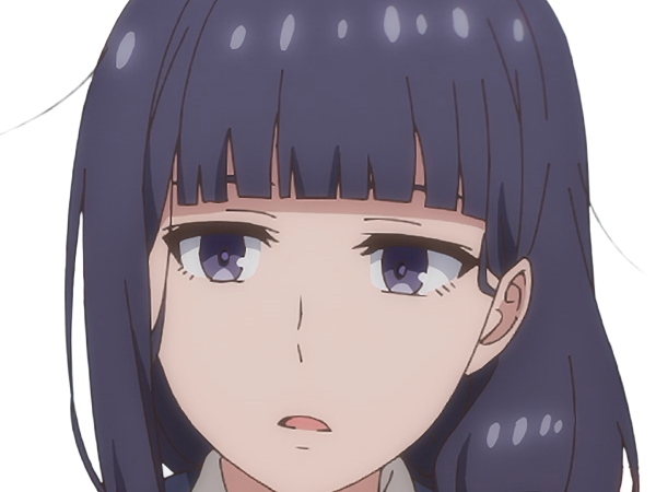 Sticker misuzu gundou tomo chan est une fille anime manga waifu yeux violets cheveux mauves par Dark-63