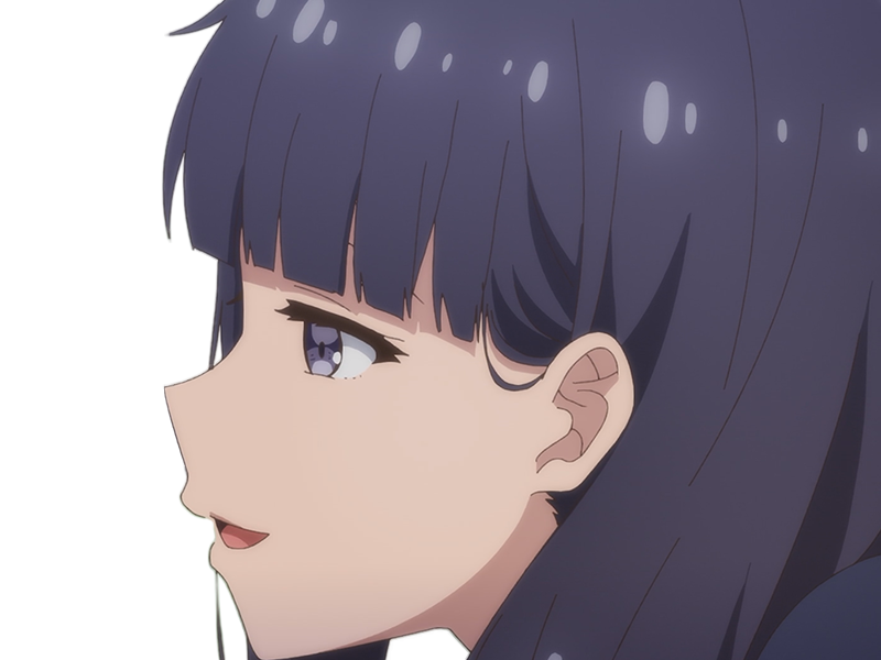 Sticker misuzu gundou tomo chan est une fille anime manga waifu yeux violets cheveux mauves par Dark-63