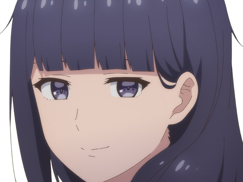 Sticker misuzu gundou tomo chan est une fille anime manga waifu yeux violets cheveux mauves par Dark-63