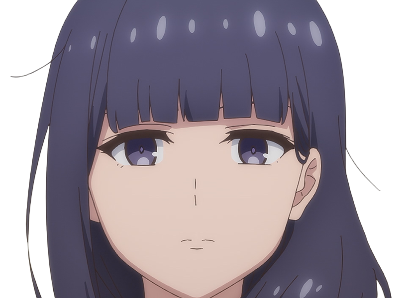 Sticker misuzu gundou tomo chan est une fille anime manga waifu yeux violets cheveux mauves par Dark-63