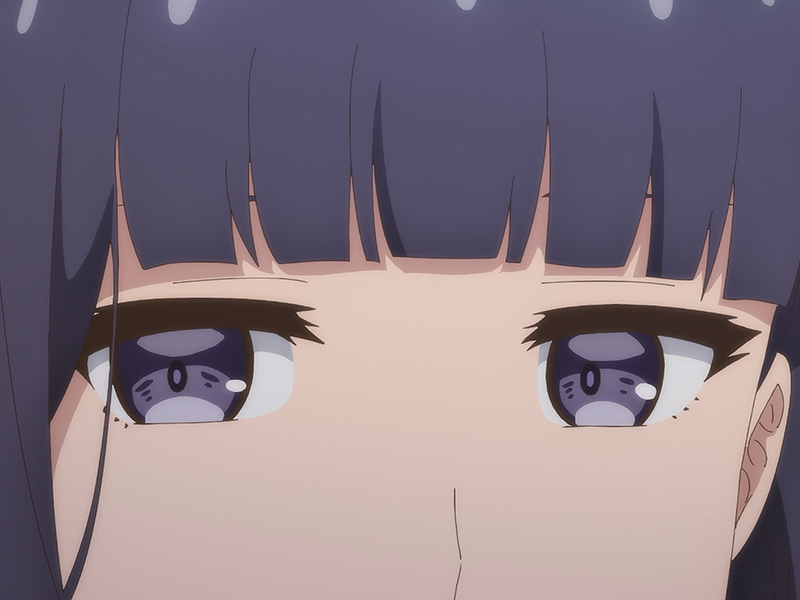 Sticker misuzu gundou tomo chan est une fille anime manga waifu yeux violets cheveux mauves par Dark-63