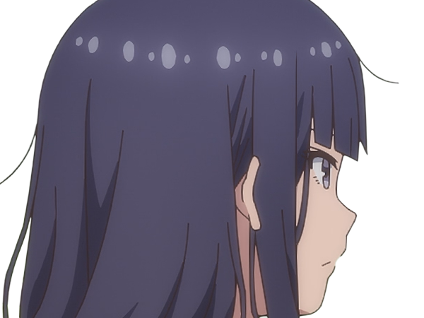 Sticker misuzu gundou tomo chan est une fille anime manga waifu yeux violets cheveux mauves par Dark-63
