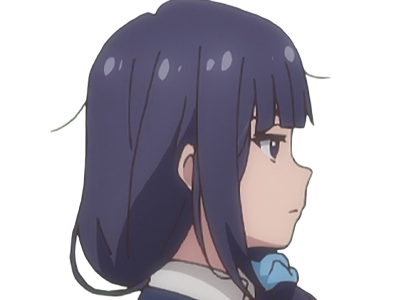 Sticker misuzu gundou tomo chan est une fille anime manga waifu yeux violets cheveux mauves par Dark-63