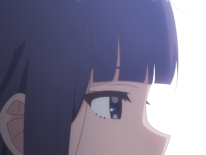 Sticker misuzu gundou tomo chan est une fille anime manga waifu yeux violets cheveux mauves par Dark-63