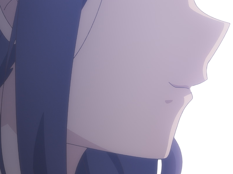 Sticker misuzu gundou tomo chan est une fille anime manga waifu yeux violets cheveux mauves par Dark-63