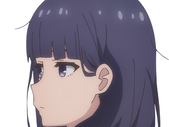 Sticker misuzu gundou tomo chan est une fille anime manga waifu yeux violets cheveux mauves par Dark-63