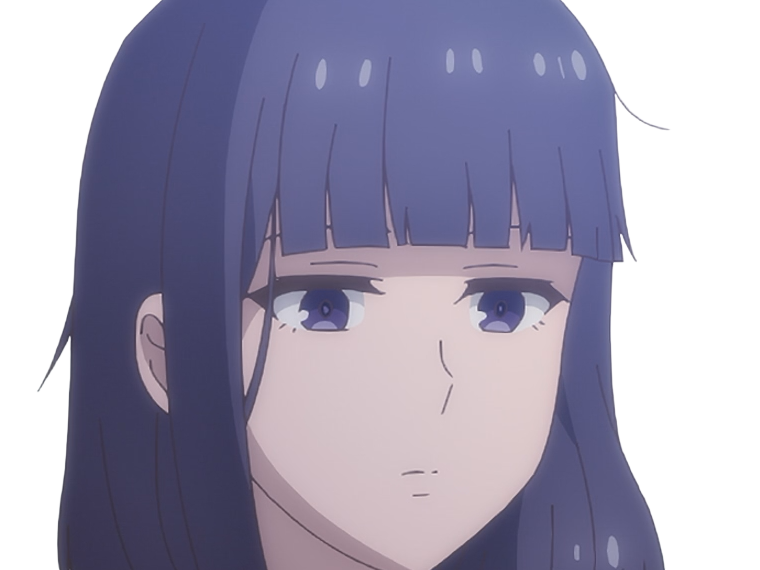 Sticker misuzu gundou tomo chan est une fille anime manga waifu yeux violets cheveux mauves par Dark-63