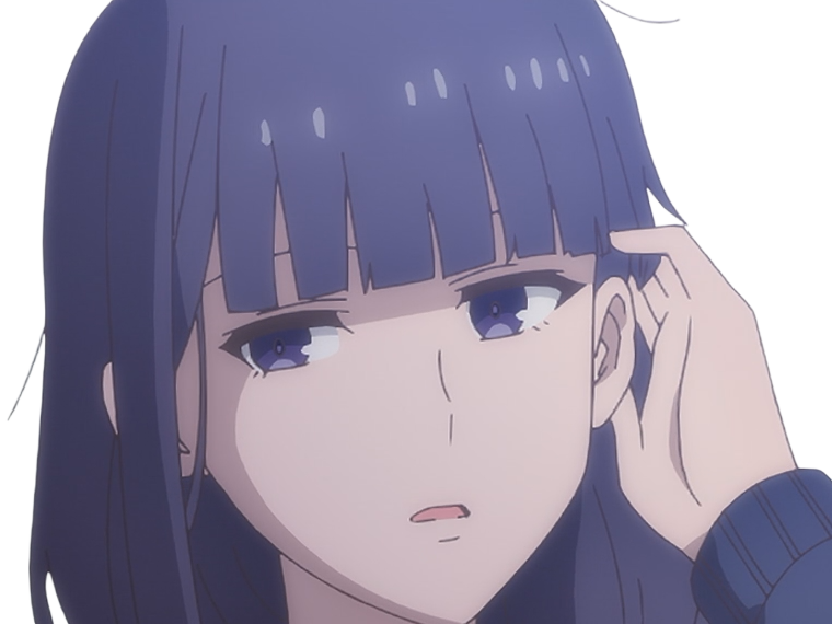 Sticker misuzu gundou tomo chan est une fille anime manga waifu yeux violets cheveux mauves par Dark-63