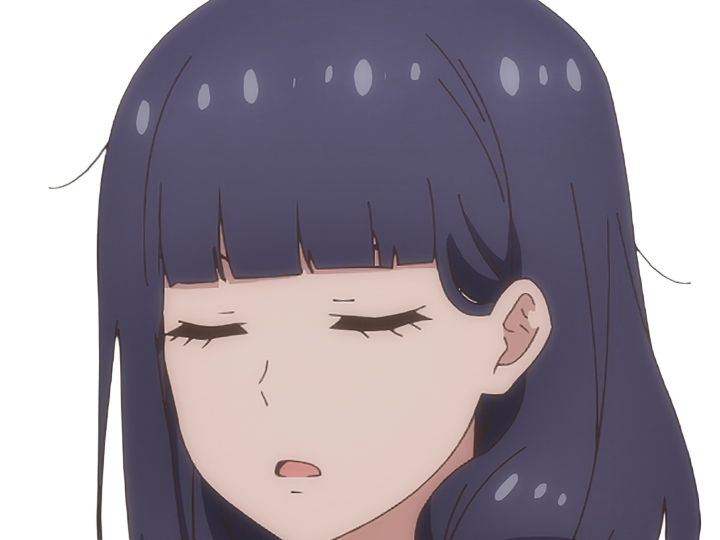 Sticker misuzu gundou tomo chan est une fille anime manga waifu yeux violets cheveux mauves par Dark-63