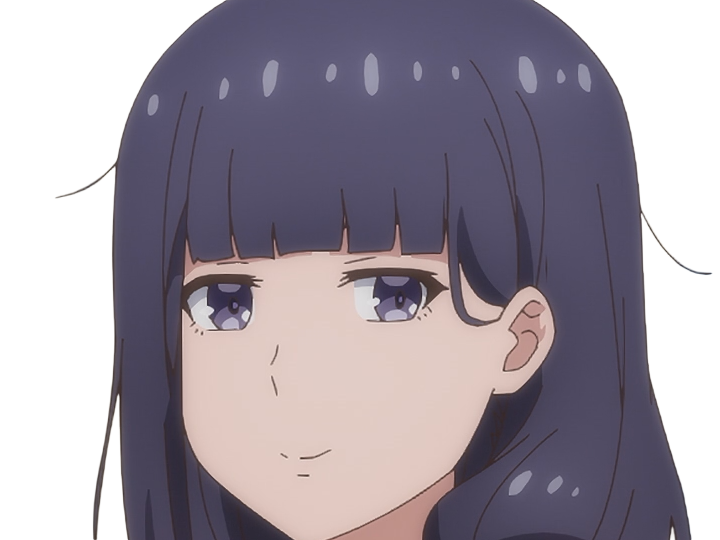 Sticker misuzu gundou tomo chan est une fille anime manga waifu yeux violets cheveux mauves par Dark-63