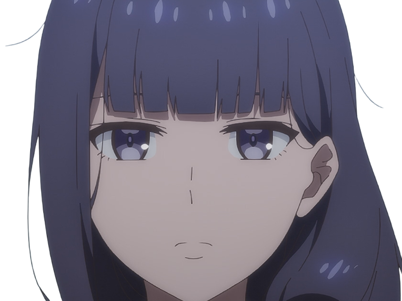 Sticker misuzu gundou tomo chan est une fille anime manga waifu yeux violets cheveux mauves par Dark-63