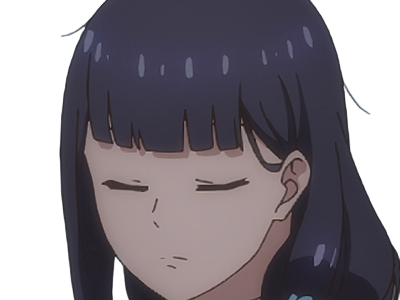 Sticker misuzu gundou tomo chan est une fille anime manga waifu yeux violets cheveux mauves par Dark-63