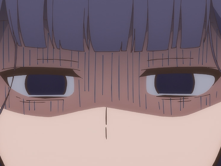 Sticker misuzu gundou tomo chan est une fille anime manga waifu yeux violets cheveux mauves par Dark-63