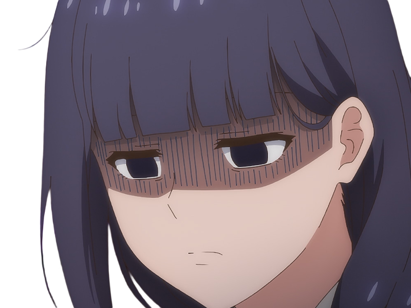 Sticker misuzu gundou tomo chan est une fille anime manga waifu yeux violets cheveux mauves par Dark-63