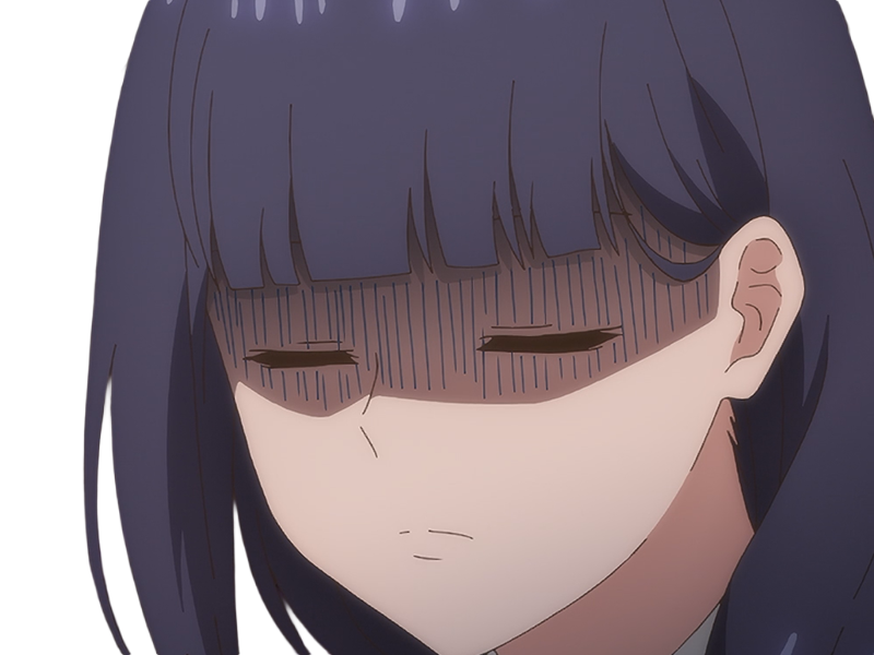 Sticker misuzu gundou tomo chan est une fille anime manga waifu yeux violets cheveux mauves par Dark-63