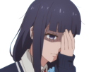misuzu gundou tomo chan est une fille anime manga waifu yeux violets cheveux mauves