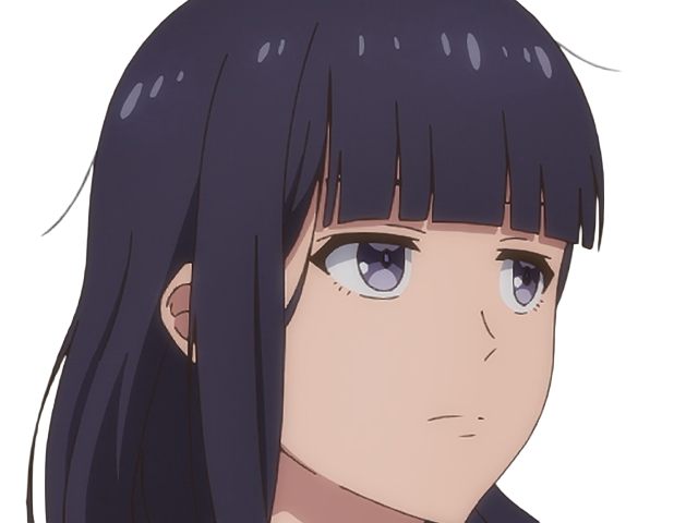 Sticker misuzu gundou tomo chan est une fille anime manga waifu yeux violets cheveux mauves par Dark-63