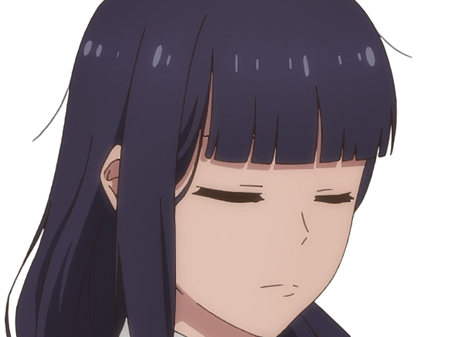 Sticker misuzu gundou tomo chan est une fille anime manga waifu yeux violets cheveux mauves par Dark-63