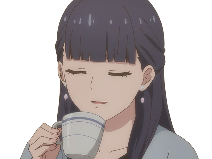 Sticker misuzu gundou tomo chan est une fille anime manga waifu yeux violets cheveux mauves par Dark-63